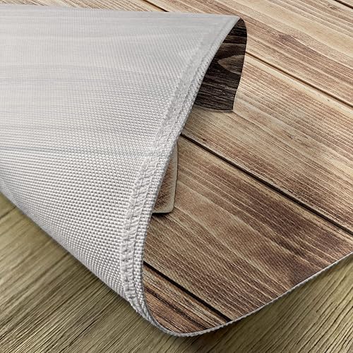 Miniatura 450 de Ambesonne Juego de 4 manteles individuales amarillos y azules, diseño de flores de primavera, flores vibrantes, manteles individuales de tela Azul