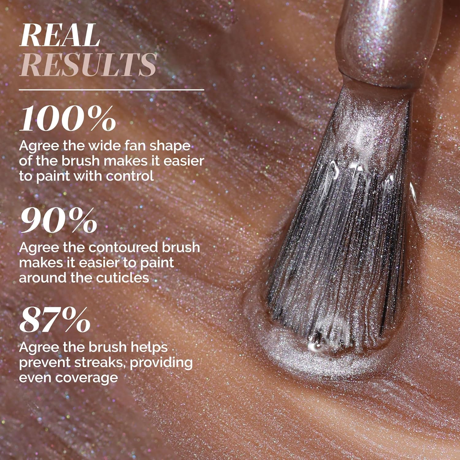 LONDONTOWN lakur Brown Nail Polish, Gel-Like Shine, Long-Lasting Color, Strengthens & Hydrates Nails, 0.4 Fl Oz - Image 6