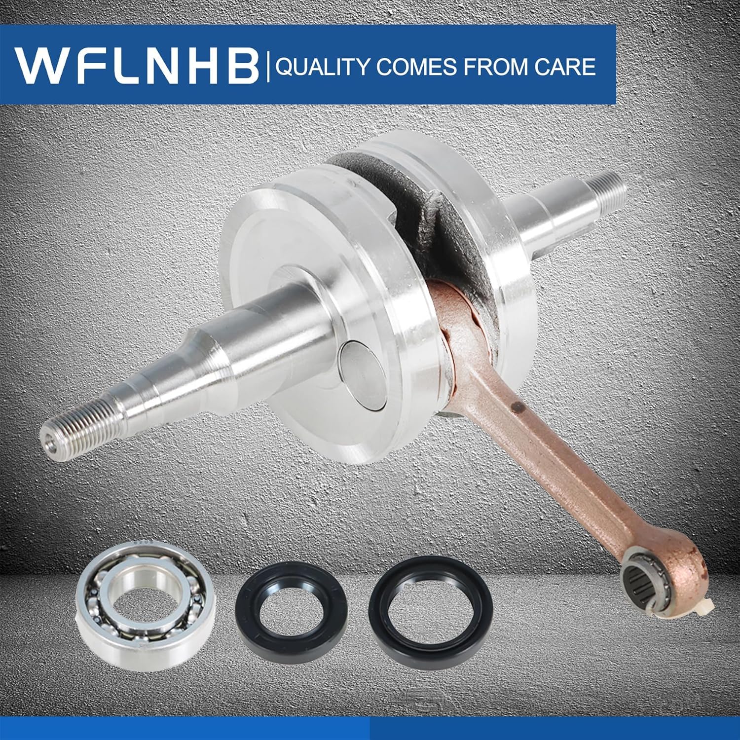 WFLNHB Crankshaft Kit Replacement for Yamaha PW80 Y-Zinger Big Wheel BW80 1983-2005 2006