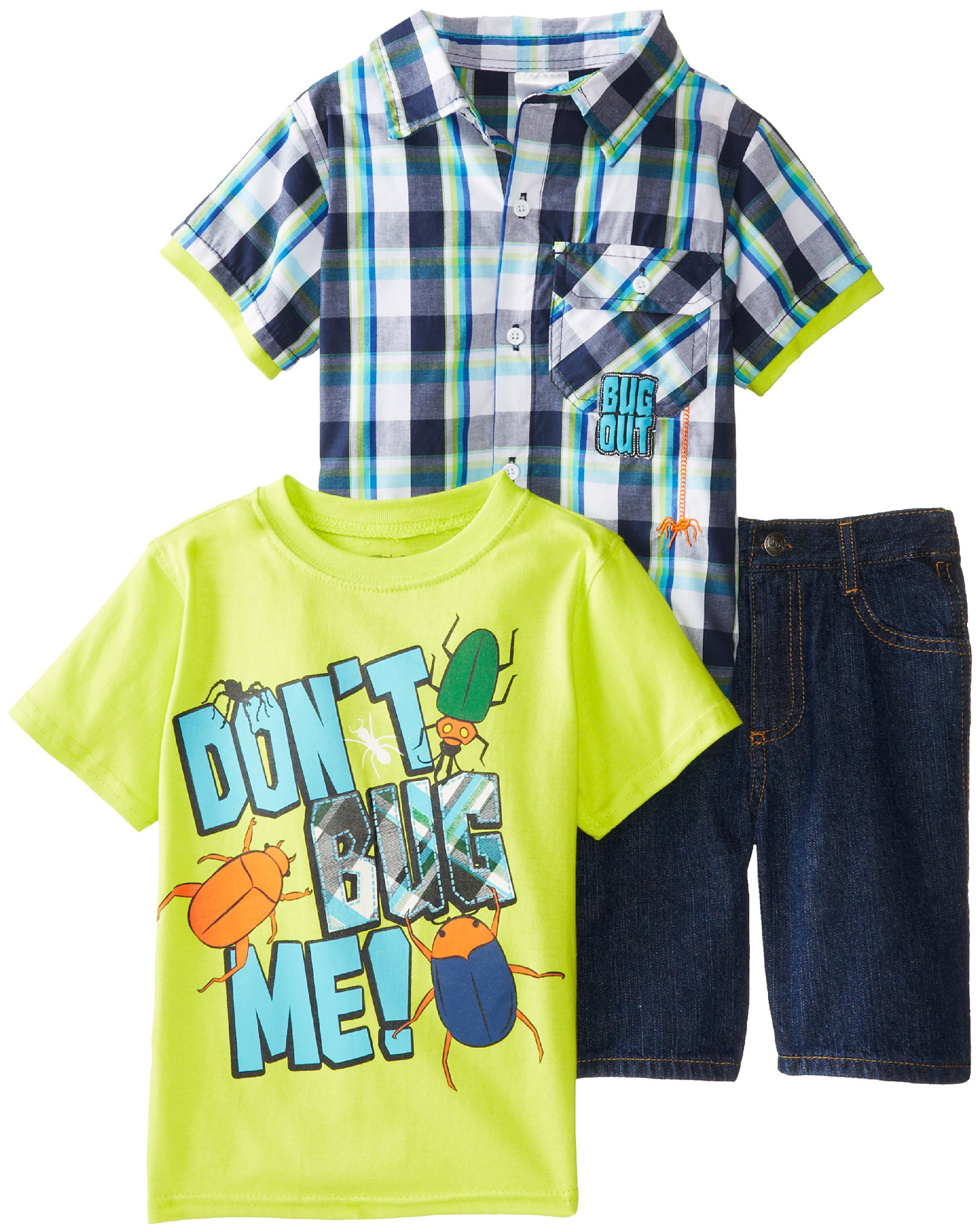 Little Rebels Little Boys' 3 Pieced Don'T Bug Me Short Set