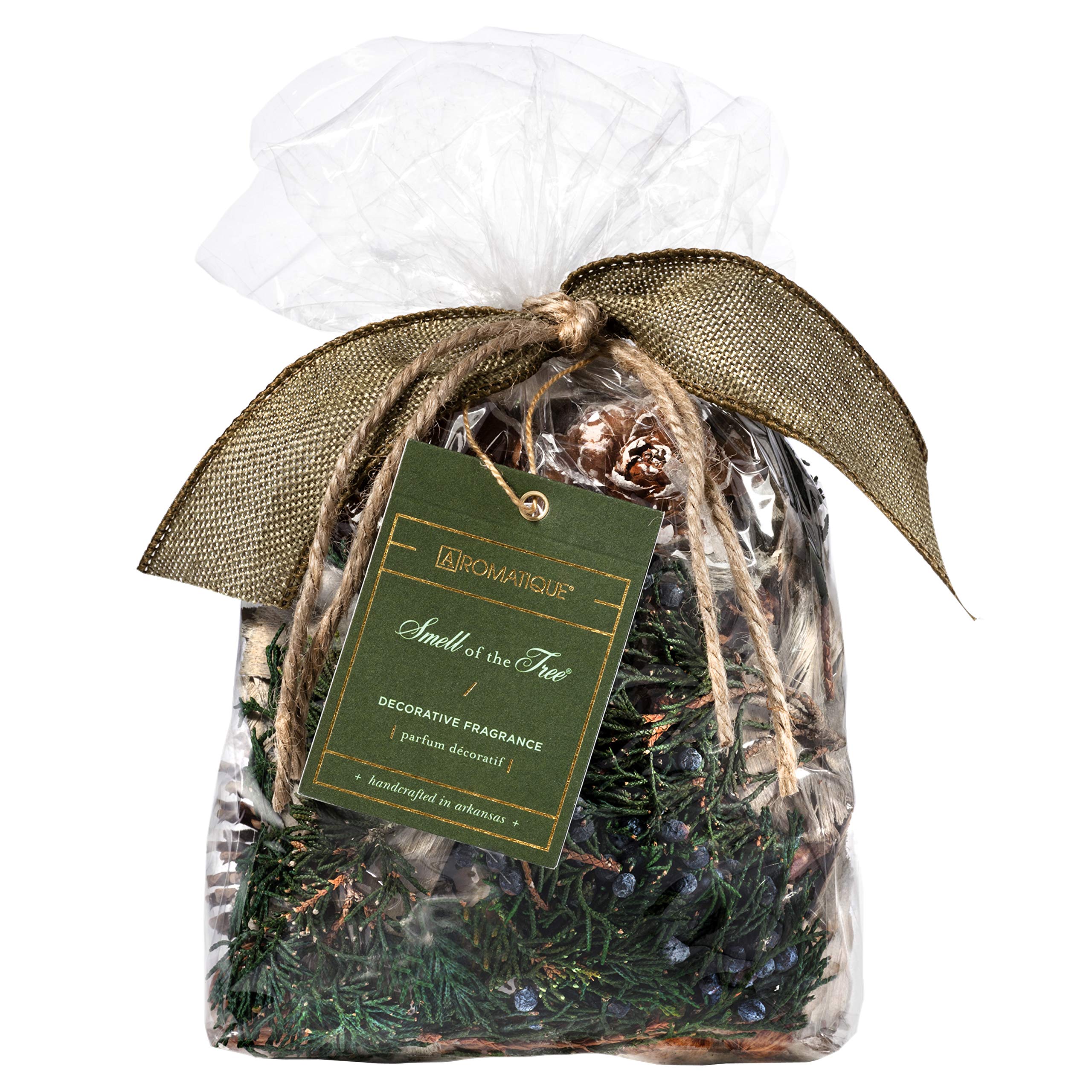 Aromatique The Smell of Tree Potpourri Bag 8oz - Decorative Home Fragrance, Perfect Winter Christmas Decoration Pinecomb Air Freshener Sachet Botanicals Catchall Bowl Filler Decor Xmas Centerpiece