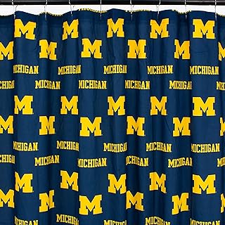College Covers Everything Comfy Michigan Wolverines Bright and Colorful Shower Curtain Cover 70" x 72"