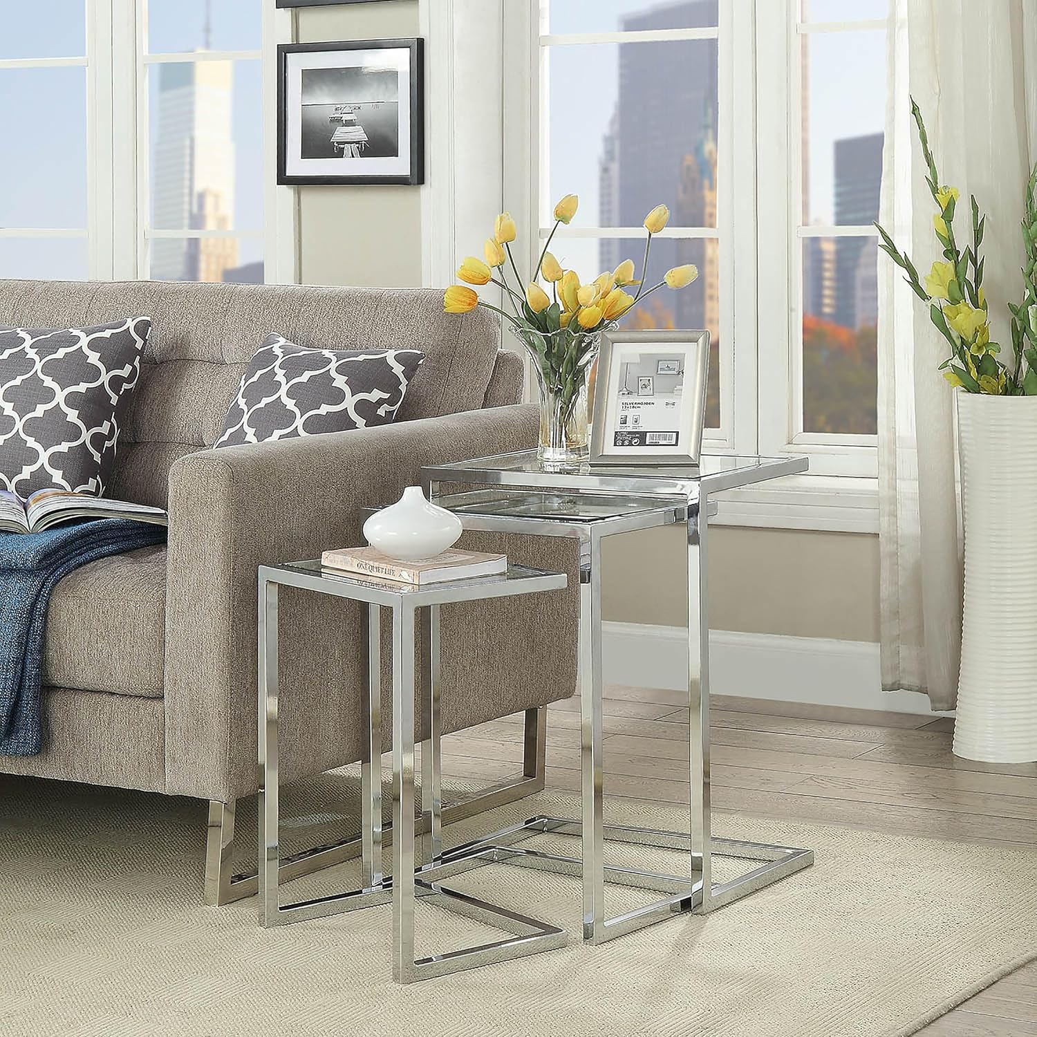 Nesting Table Set (Chrome)
