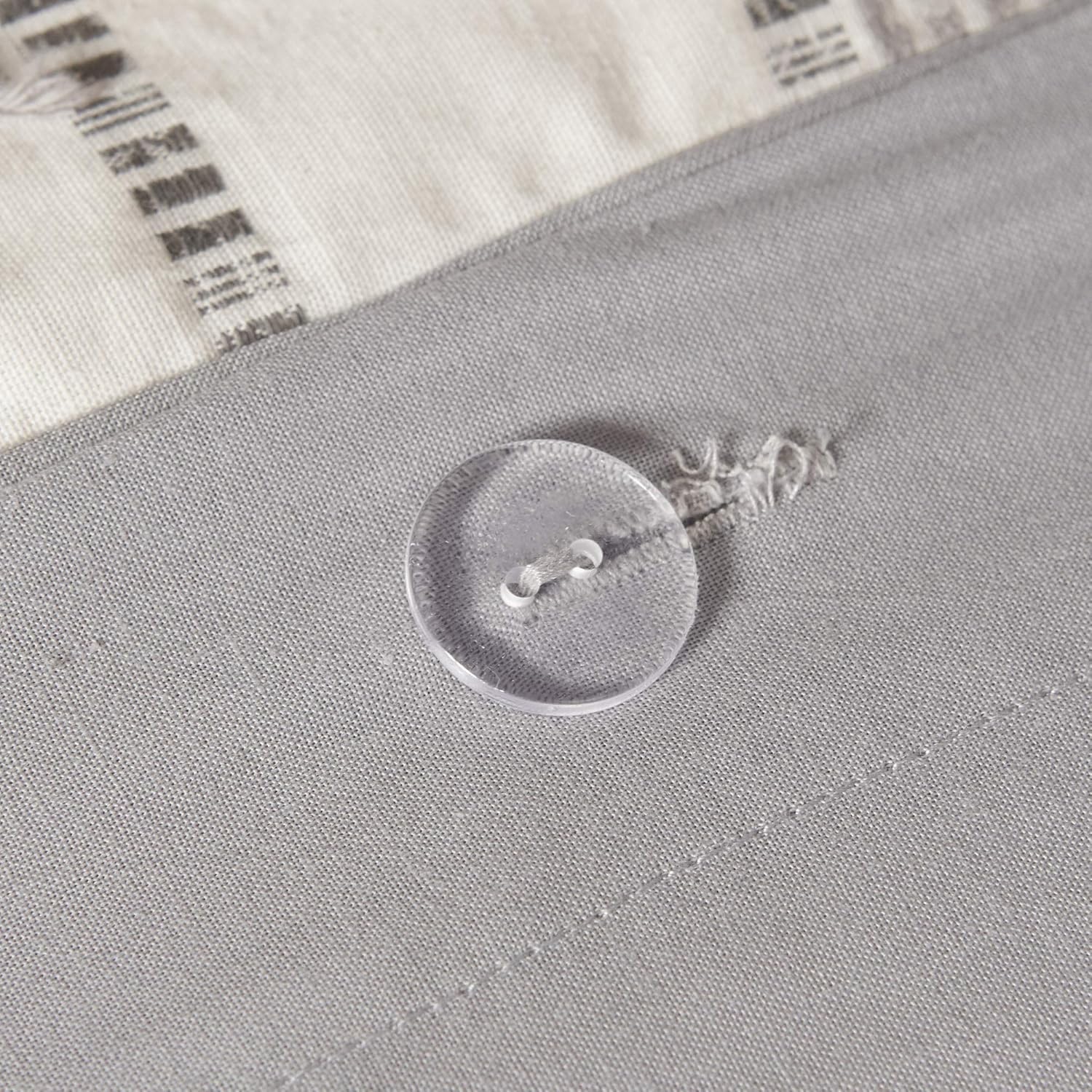 Wееklу Tор Sаlе INK+IVY 100% Cotton Duvet Set Jacquard Geometric Design, All Season Comforter Cover Bedding Set, Matching Shams, Full/Queen(88x92), Suri Gray/Blush Stripes 3 Piece