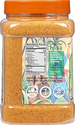 Miniatura 146 de Rani Masala Gur (Jaggery) Azúcar de caña sin refinar indio sin refinar, 17.5 oz (1.1 libras) tarro de PET de 17.64 oz ~ Apto para gluten Vegano