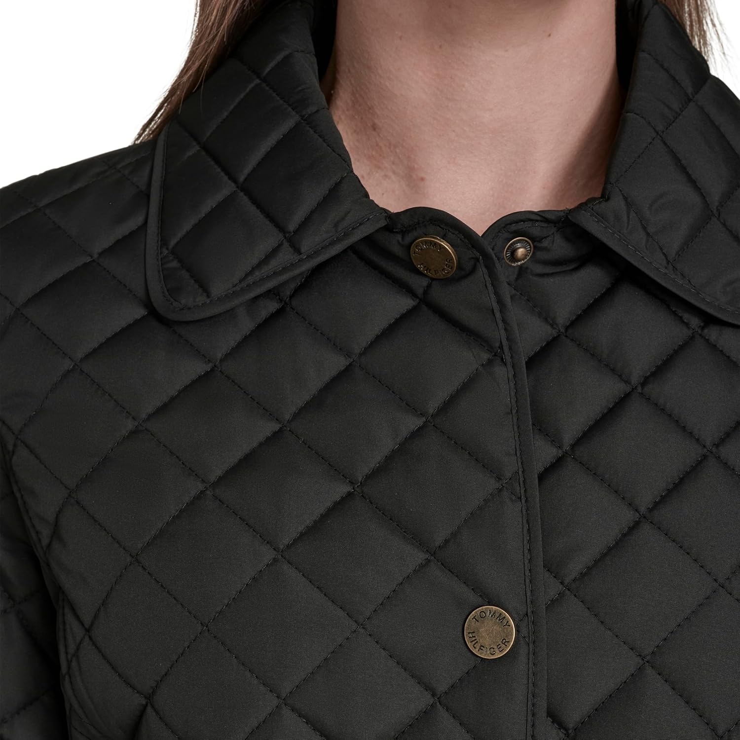 Tommy Hilfiger Women's Snap Front Long Sleeve Quilted Jacket - Image 5