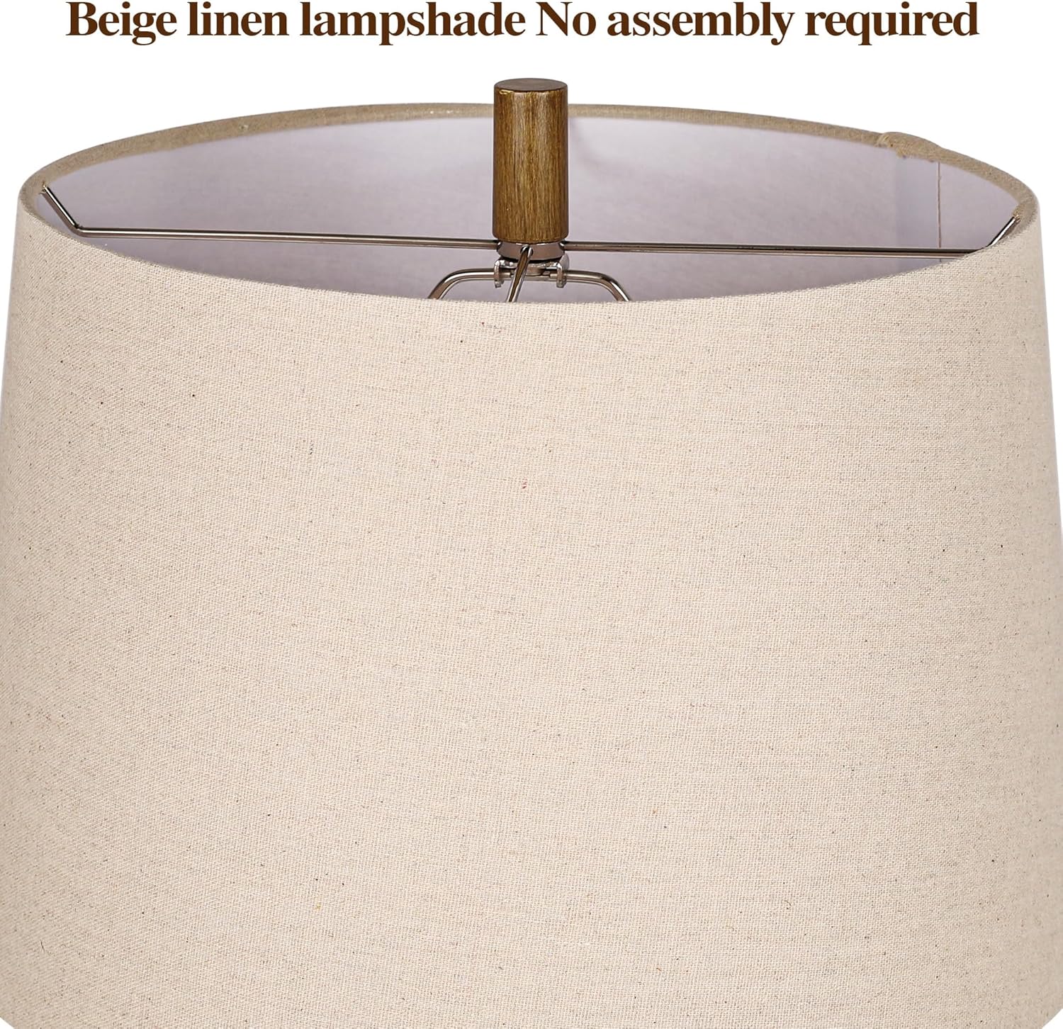 QiMH Glass Table Lamps for Living Room, Farmhouse Bedside Lamps for Nightstand, 28" Large Tall Lamp with 3 Color Temperature Rotary Switch, Modern Table Lamp for Bedroom Office, LED Bulbs Included