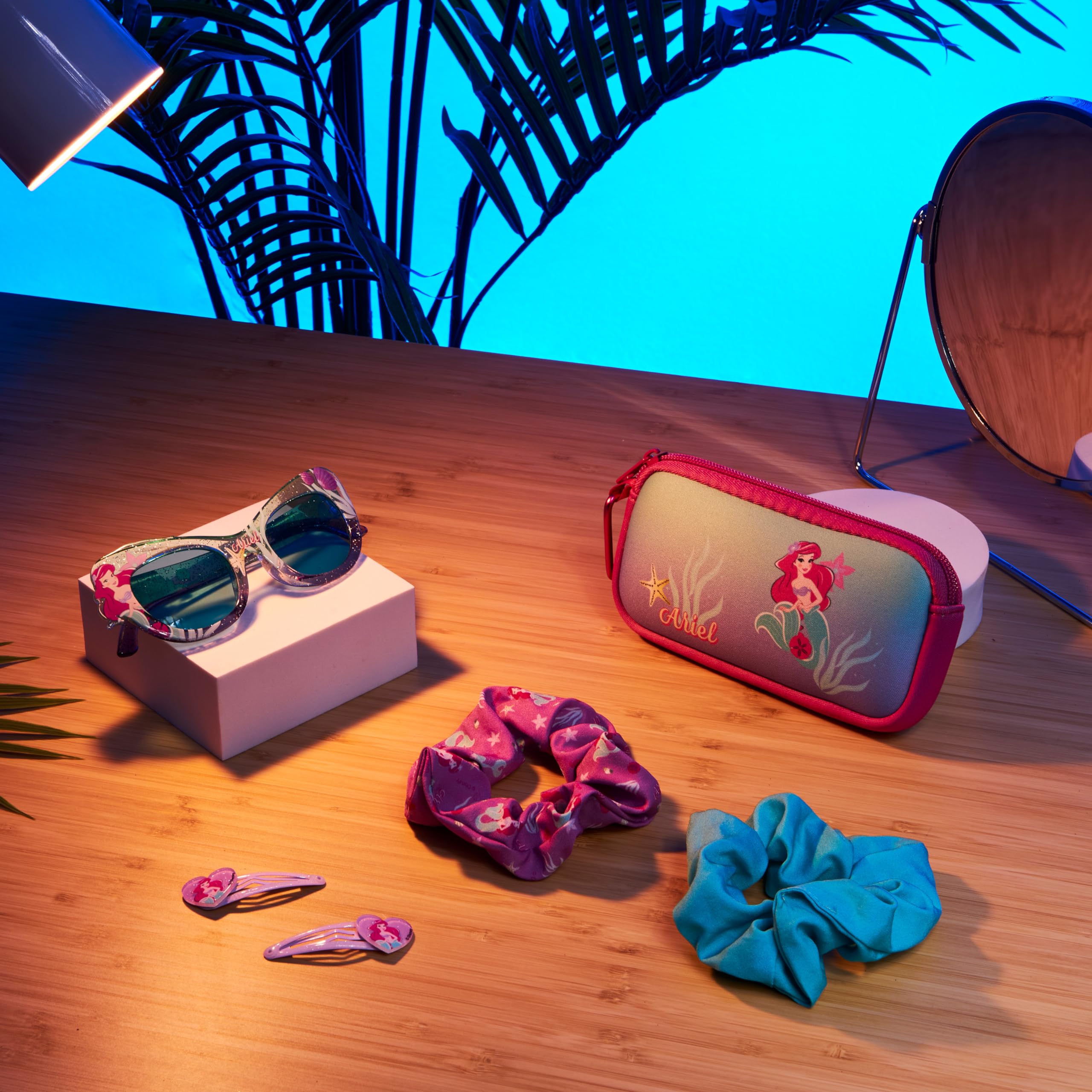 Disney Occhiali da Sole Bambina Protezione UV con Borsette e Accessori Capelli Set - Regalo per Ragazze