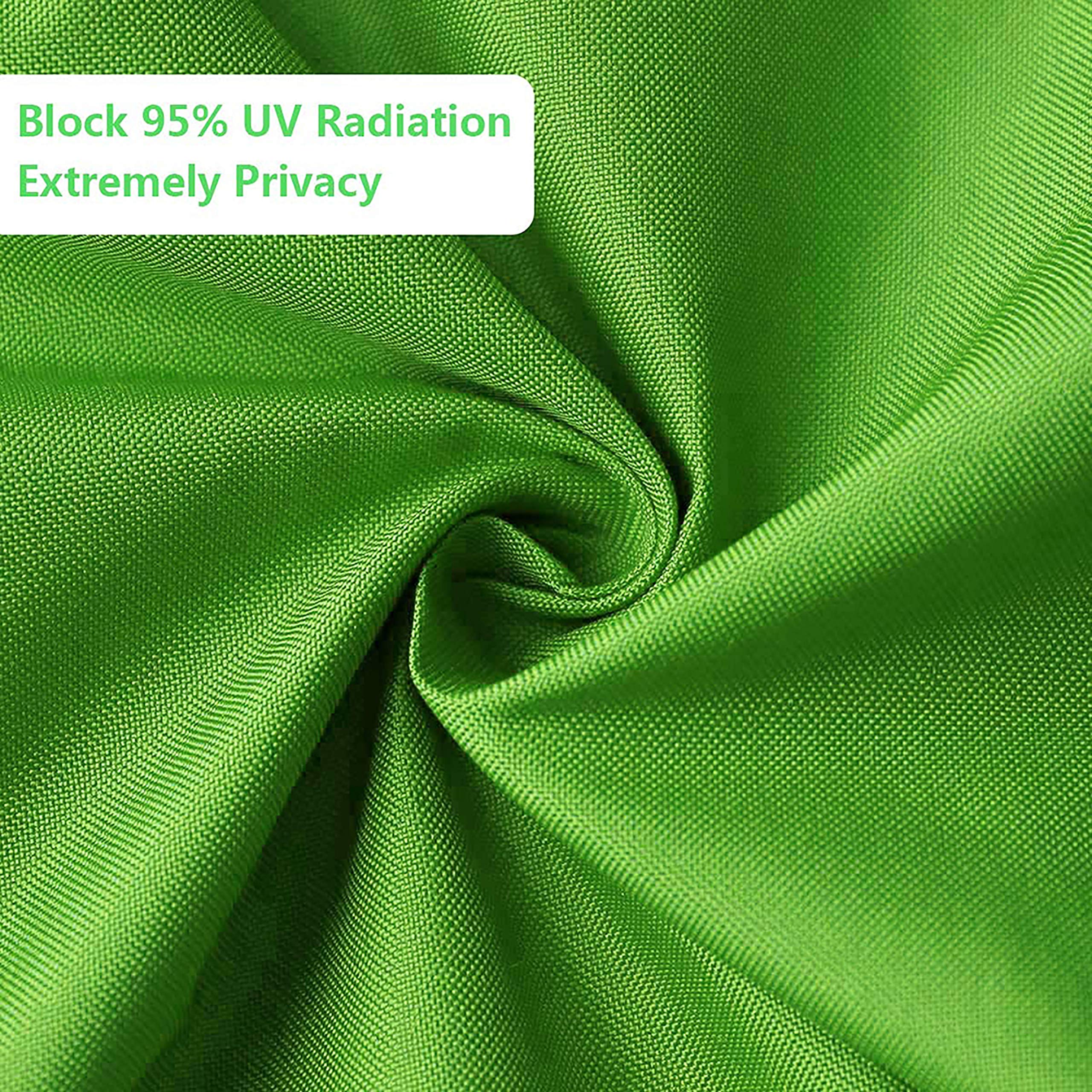 Telo frangivento per balconi Paravento Frangivento Balcone, 160/㎡, Traspirante Resistente alle intemperie, per Ringhiera Protezione Balcone - Verde 0.9x6.5m