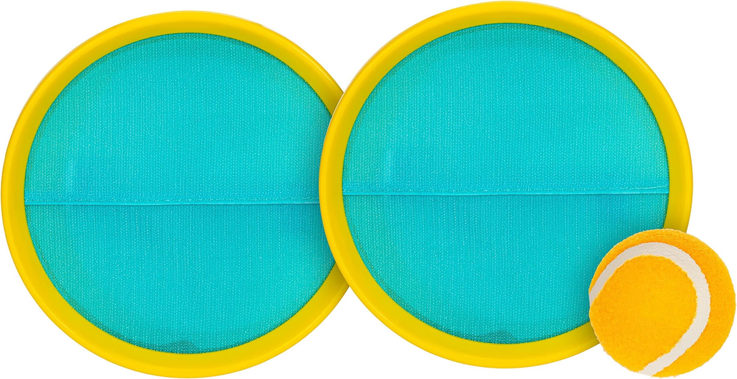 Franklin Sports Throw 'N Stick, Catch and Toss, Self Stick Toss Game, Adjustable Handle, Includes (2) Catch Mitts, (1) Tennis Ball