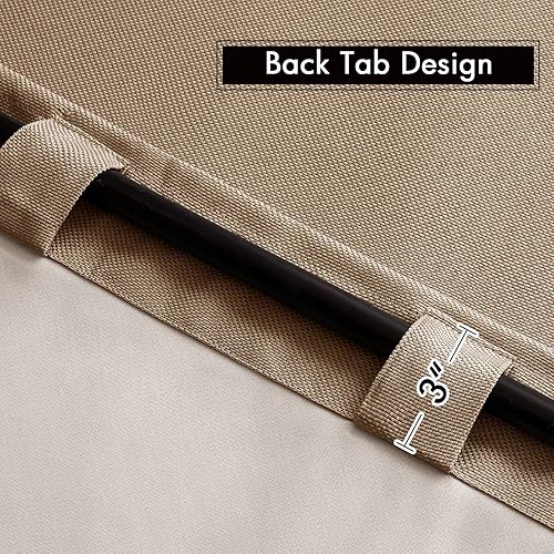 Miniatura 3 de MIULEE Cortinas con textura de lino de 90 pulgadas de largo, paneles de cortina para dormitoriosala de estar, cortinas opacas con aislamiento