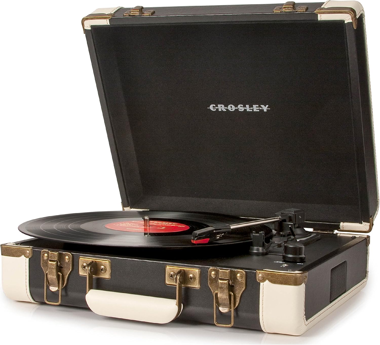 Crosley CR6019A-BK Executive Portable USB Turntable, Black