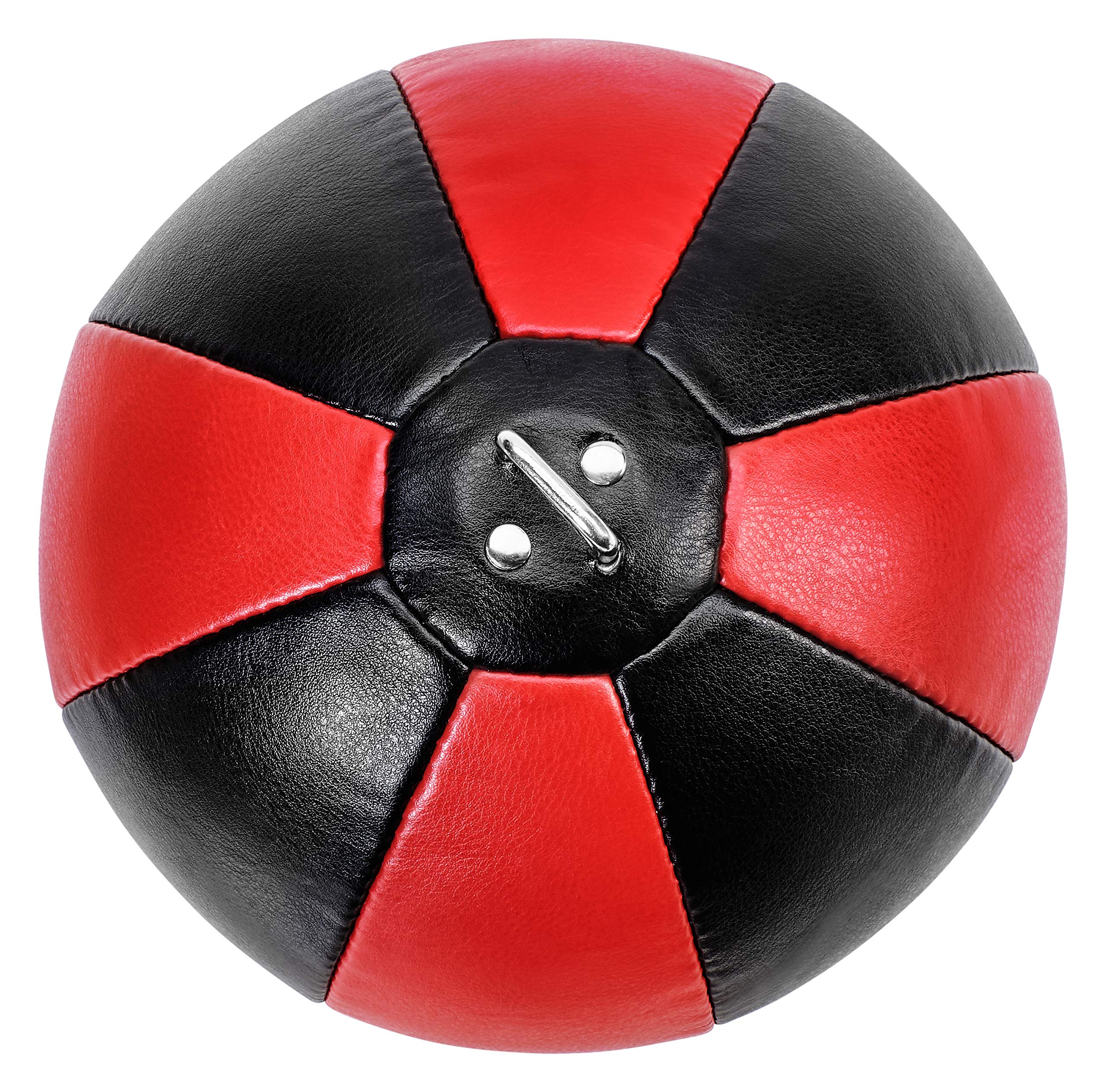 Balle Double Extrémité Boxe - En Cuir Véritable, 25 Cm - Avec Sangles Élastiques - Entraînement Réflexe Et Endurance