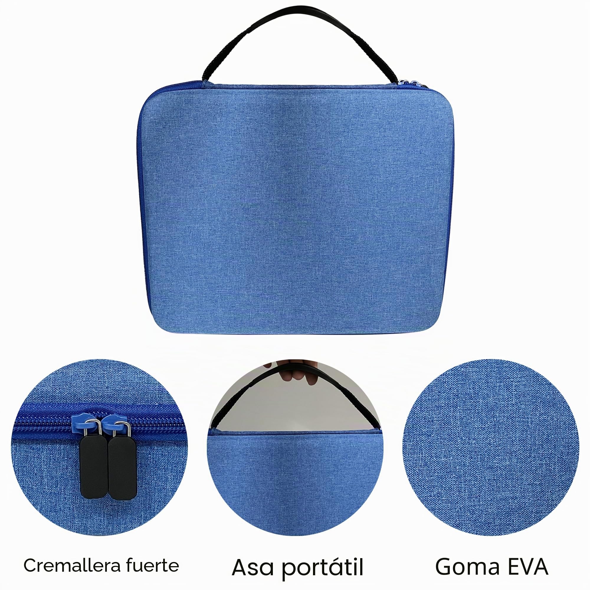 Speed Cube - Funda rígida de EVA compatible con Shashibo/Rubik's/Jurnwey/para Roxenda Brain Teaser Fidget Toyy. Soporte de viaje para cubo de rompecabezas de viaje (solo funda) (azul)