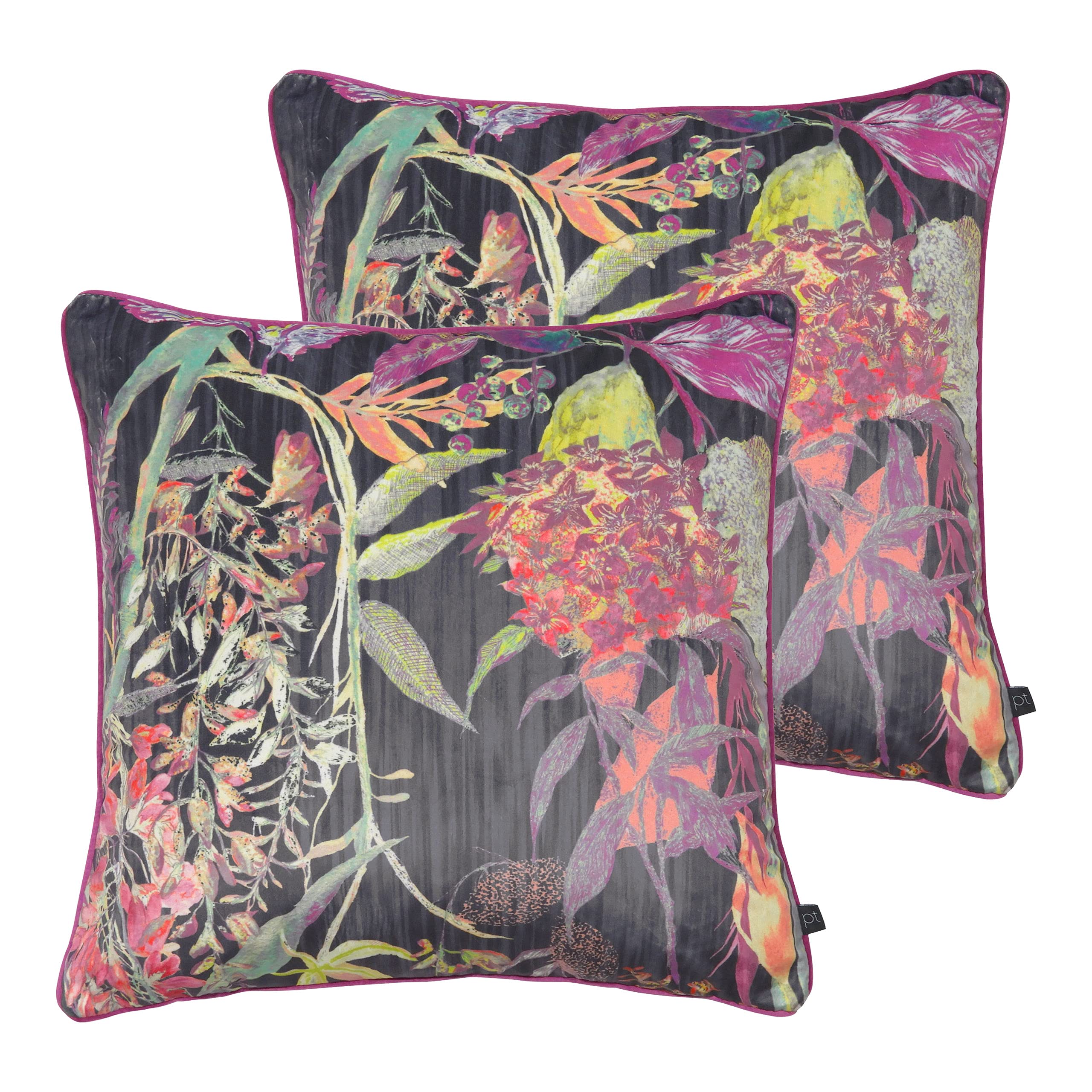 Coussin botaniste Prestigious Textiles Ébène pour sublimer votre fauteuil de lecture