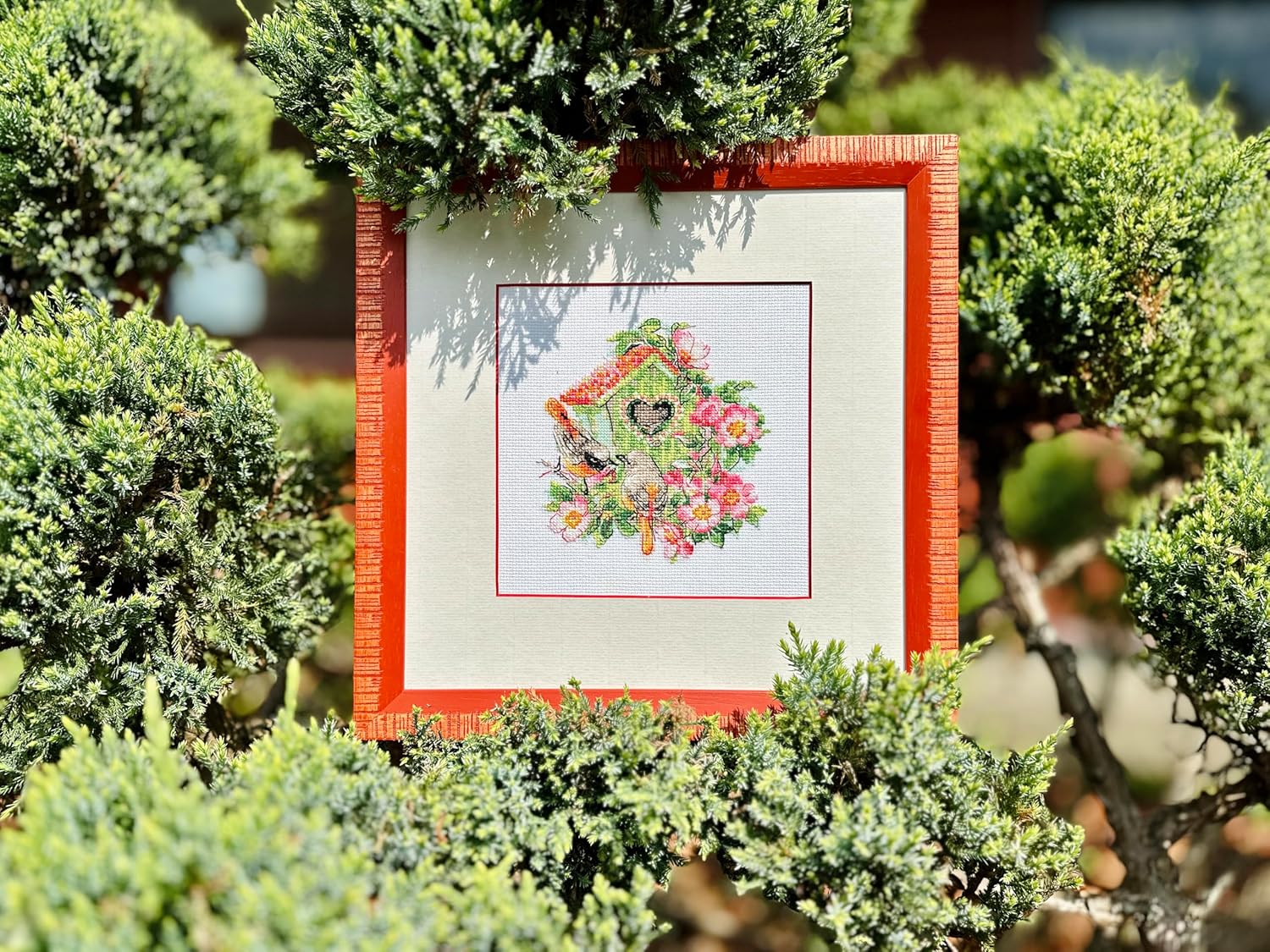 RIOLIS Happy Together 2092, Valentine Cross Stitch Kits 7"x7", Cross Stitch for Beginners & Advanced, Crossstitch for Adults, Counted Stitching Kits, Valentine Embroidery Kit