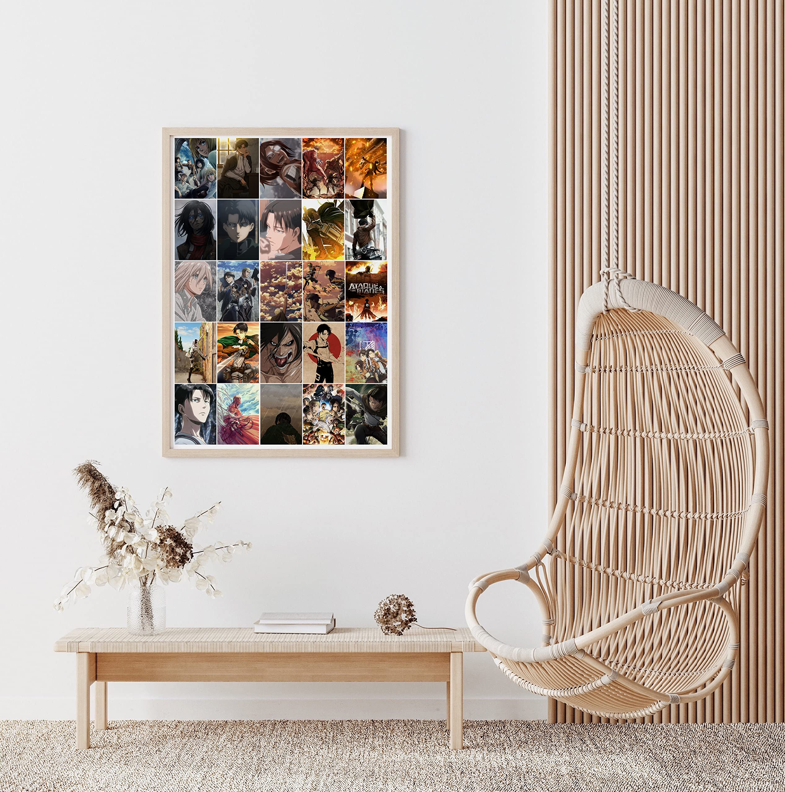 Buy EDUS Attack on Titan Poster, Anime Aesthetic Collage Kit, Set of 54