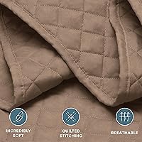 Vista 2 de Bare Home Juego de colcha – Full/Queen – Decoración ligera de cama – Alternativa de edredón – Colcha acolchada para todas las estaciones