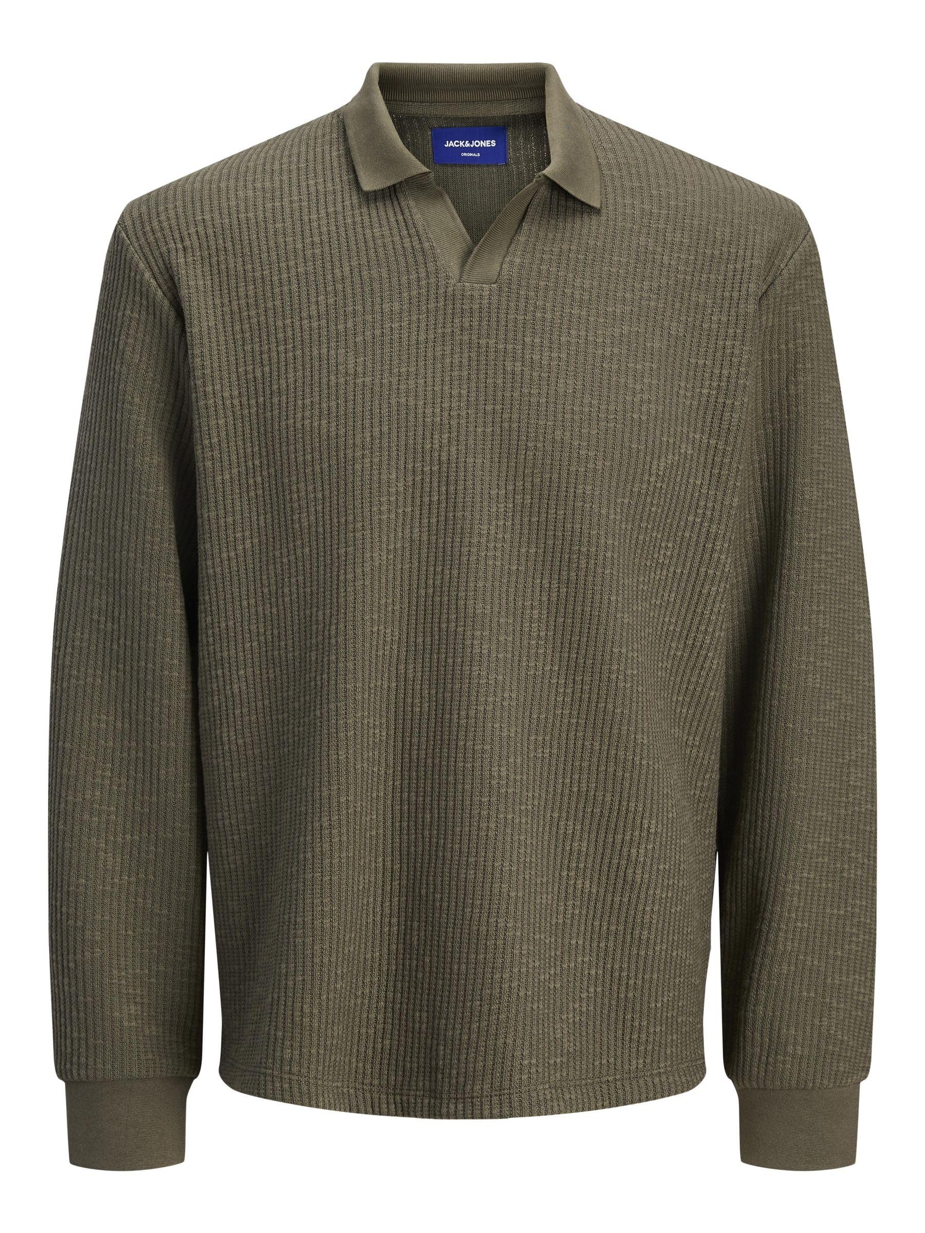 JACK & JONES Men's Jorwinter Ottoman Split Neck Styd Aw24, sea Turtle, M