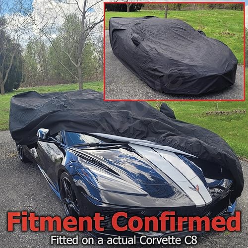 Miniatura 2 de Funda de coche personalizada para Chevy Corvette C8 XTREMECOVERPRO 2020 2021 2022 2023 2024 Negro AP