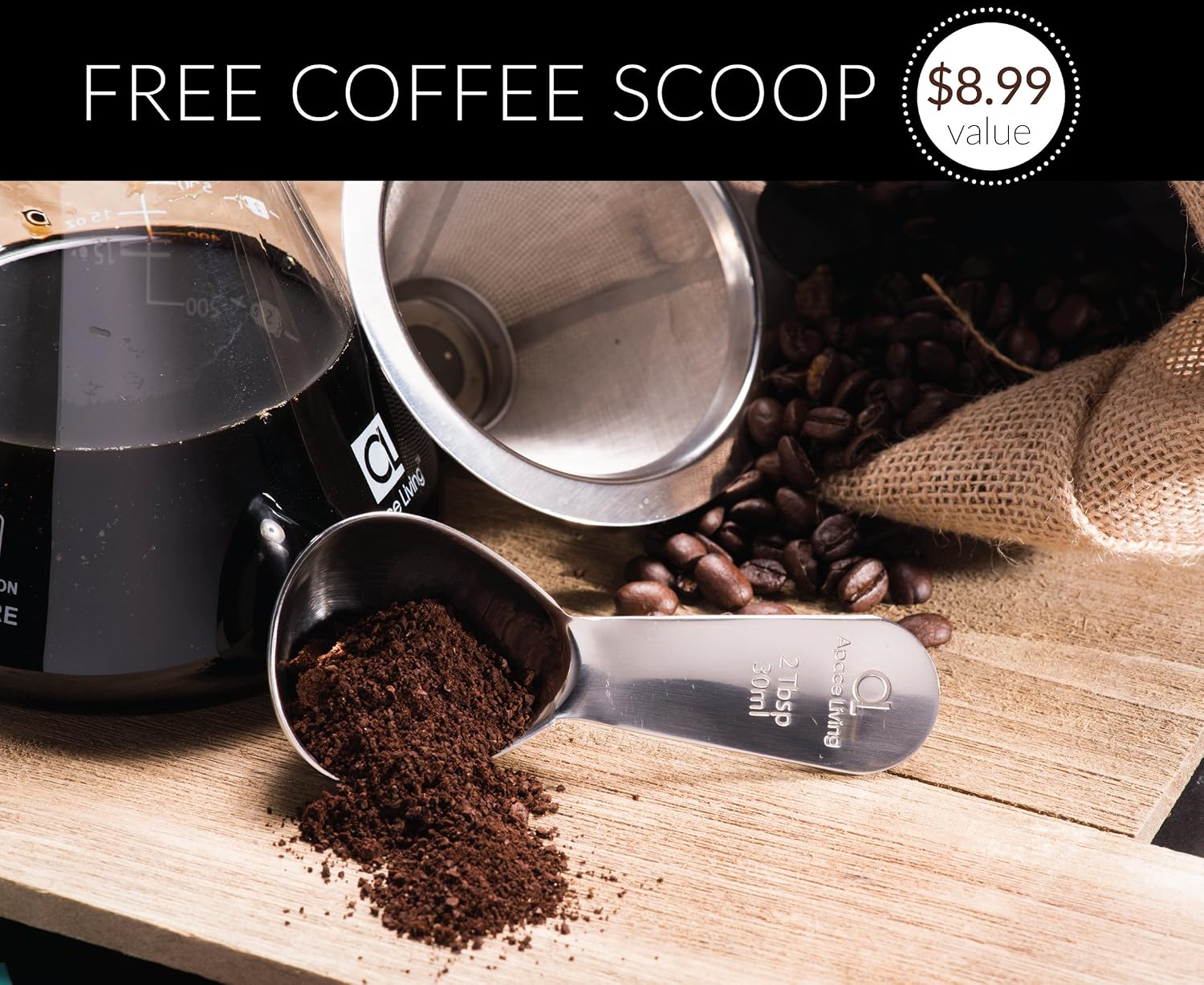 Apace Living Pour Over Coffee Maker Set 