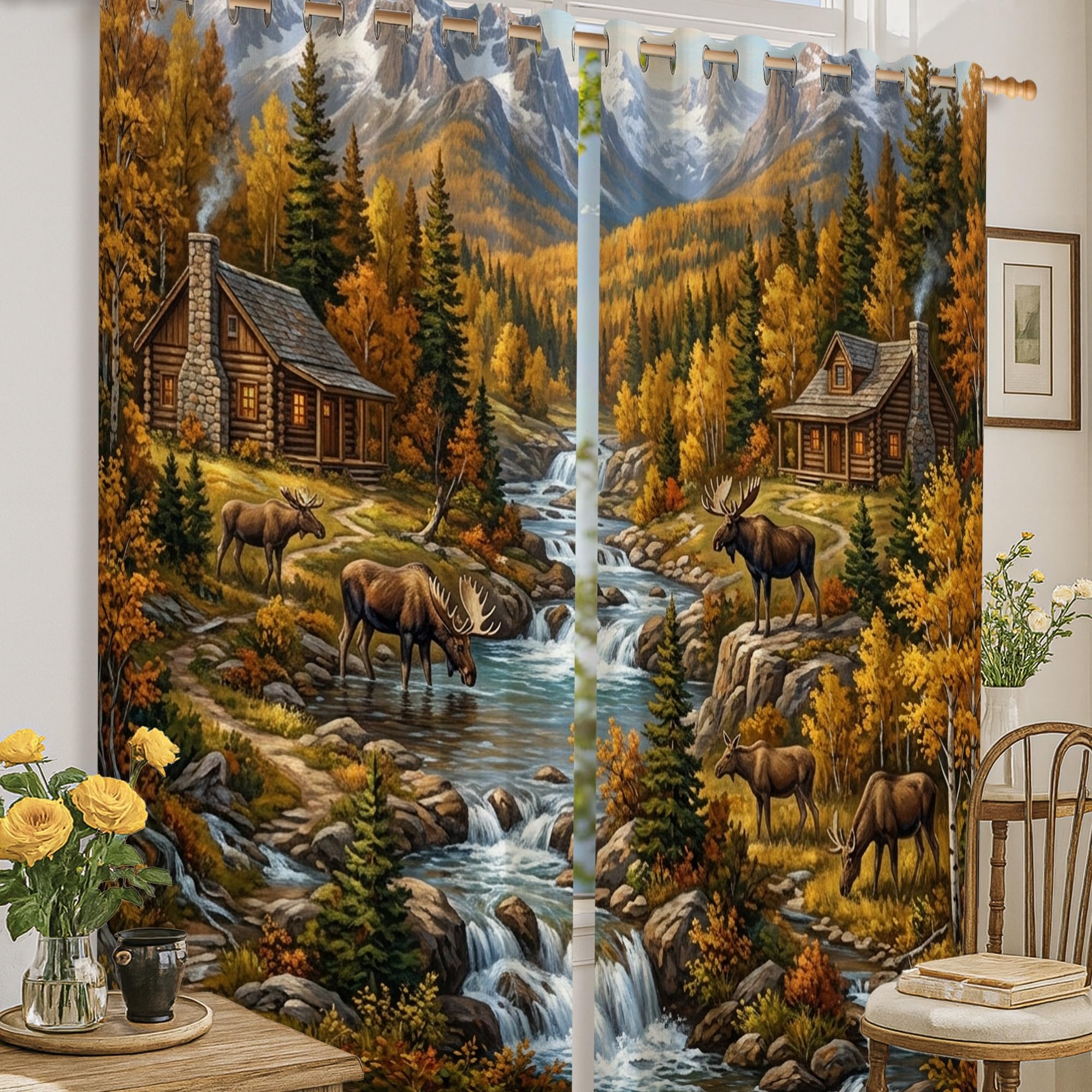 Rideau thermique occultant contre le froid de fenêtre 132 x 160 cm