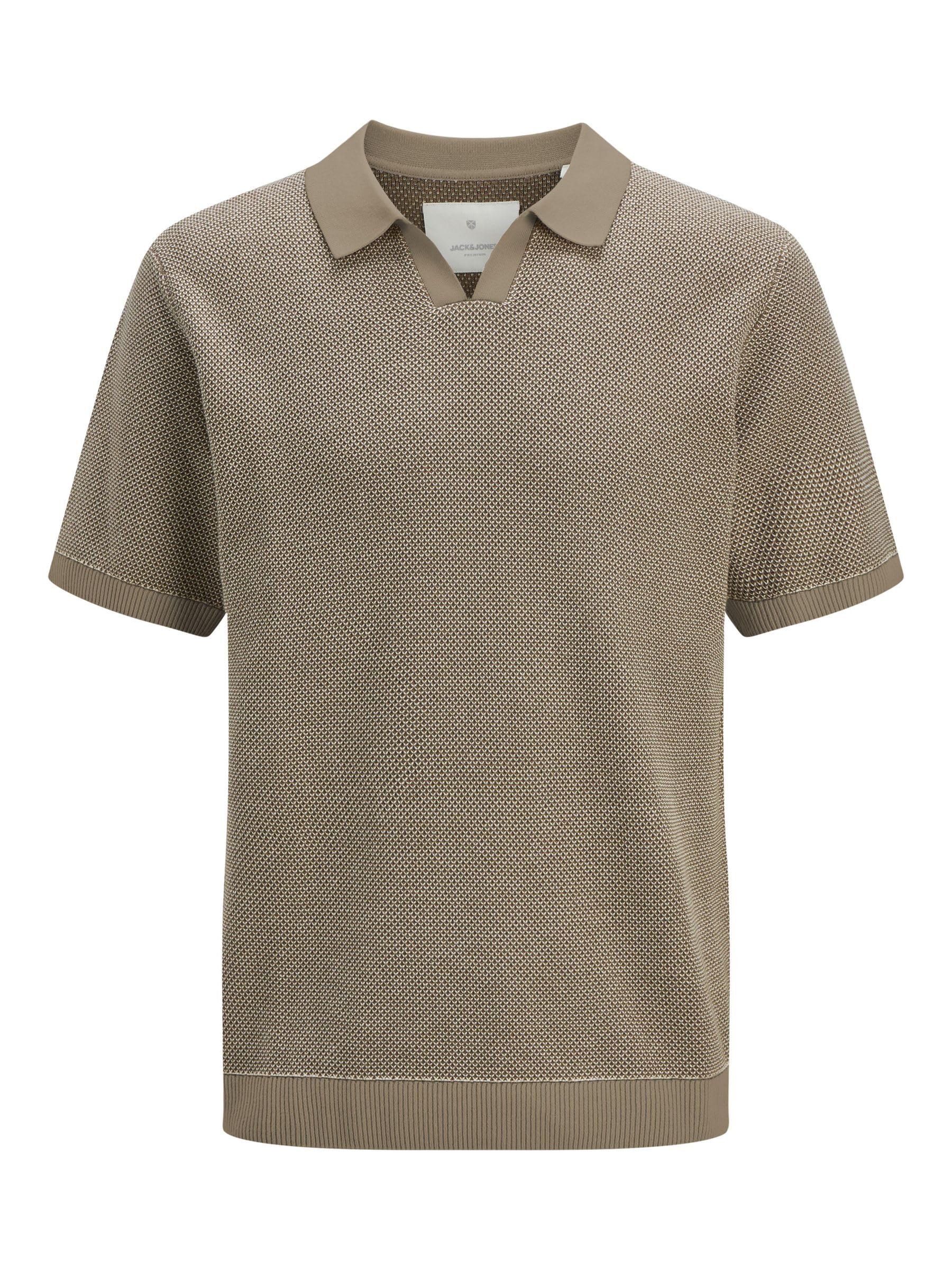 JACK & JONES Male Gestricktes Polo Einfarbig Gestricktes Polo