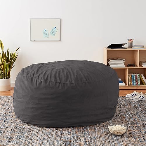 Miniatura 100 de Chill Sack - Funda para puf Microgamuza - Carbón - Solo funda,Microsuede - Chocolate - Solo funda,Microsuede - Azul marino - Solo funda,Guijarro -