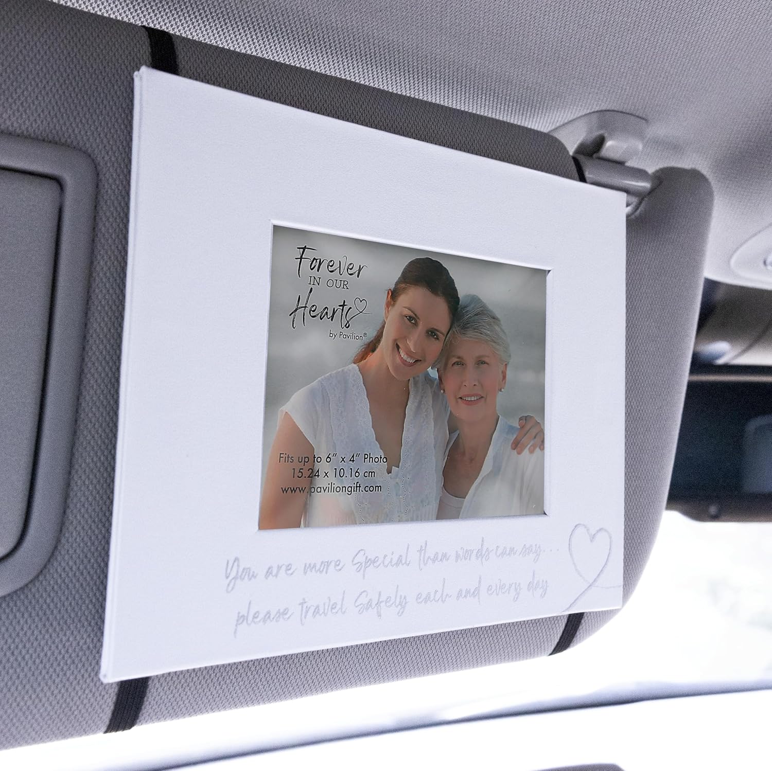 Pavilion Gift Company - Please Travel Safely Each And Every Day - Car Visor Clip Accessories 6" x 4" Picture Frame For Car Memorial In Memory Bereavement Loss Of Loved One Travel Gift Drive Safe image 5