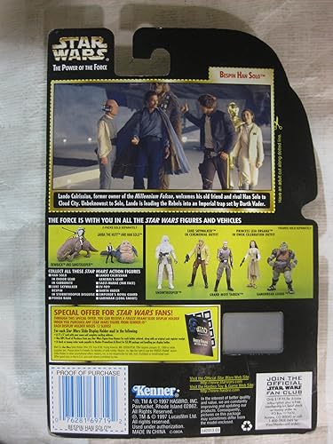 Miniatura 2 de Star Wars The Power of the Force Green Card figura de acción Bespin Han Solo 39in