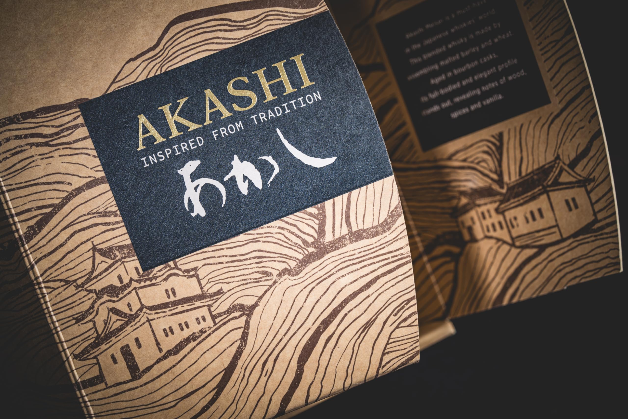 Akashi Whisky Meisei Special Pack con 2 Bicchieri"Japanese Style" - 500 ml