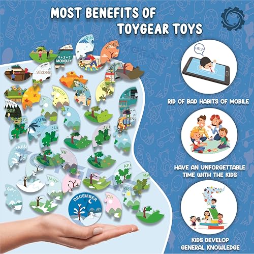 Image of Eco Friendly Materials Wooden Learning Toys Puzzle for Brain Training /jorky Cutting Puzzle for Home /School /Non-Toxic /Education Memory Games for Baby Boy and Girl (JKSEAANML1)