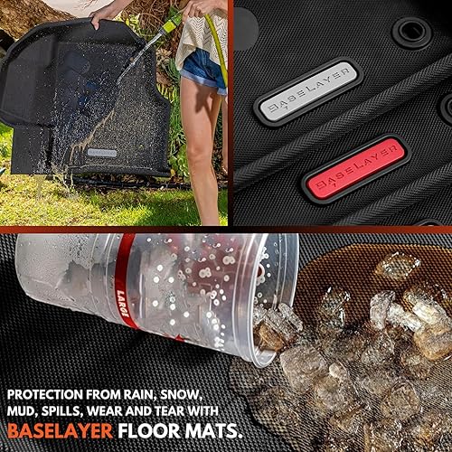 Miniatura 7 de BaseLayer - Alfombrillas para Ford F150 (2015-2025) SuperCrew, SuperCab y (2022-25) Lightning - Fabricado en Estados Unidos - Alfombrillas prémium