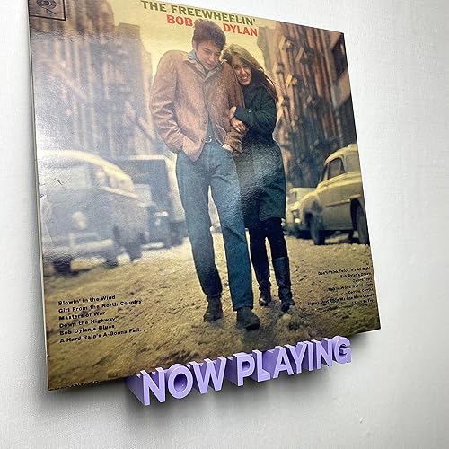 Miniatura 42 de Soporte de pared para discos de vinilo Now Playing, soporte de exhibición de discos para discos de vinilo y estantes flotantes de discos LP (Lvory)