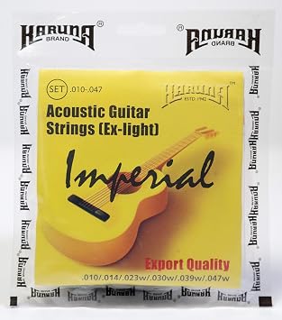 Karuna Imperial 80/20 Bronze Acoustic Guitar Strings - Extra Light .010-.047. Phosphor Bronze Acoustic Guitar Strings