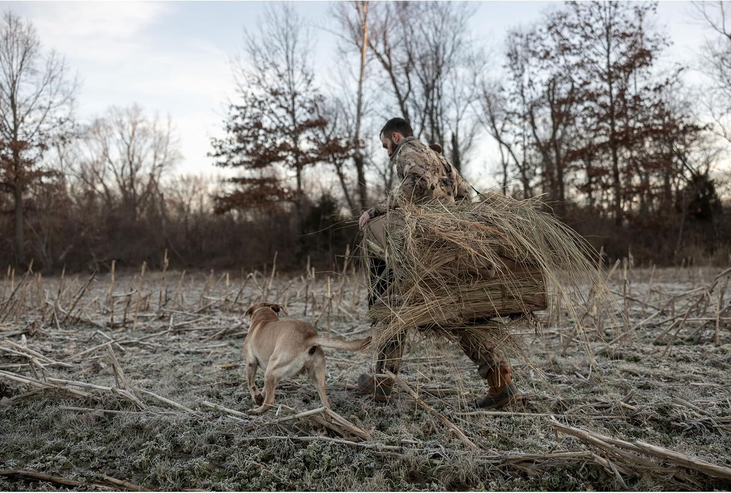 Higdon Outdoors Quick Draw Dog Blind (Dirt) | Perfect Transportable Dog Blind | Weather Proof Blind with Pin Free Rapid Deployment.