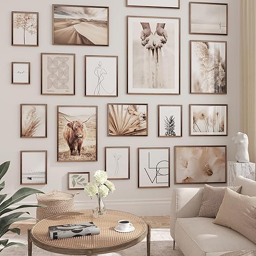 Miniatura 3 de YUMKNOW Marco de fotos de 11 x 14 pulgadas, marco de fotos de madera maciza, marco de arte para pared, marco de impresión para pósteres, marco de