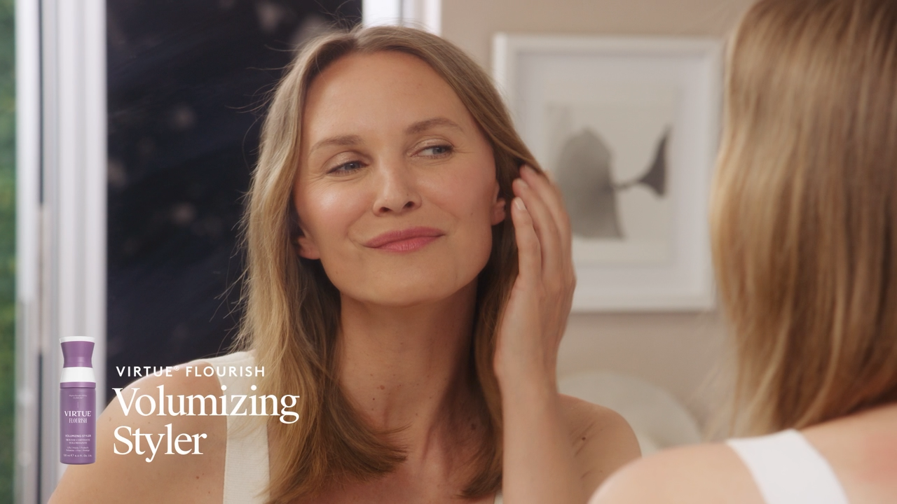 Amazon.com: VIRTUE Flourish Volumizing Hair Styler Foam for Fine