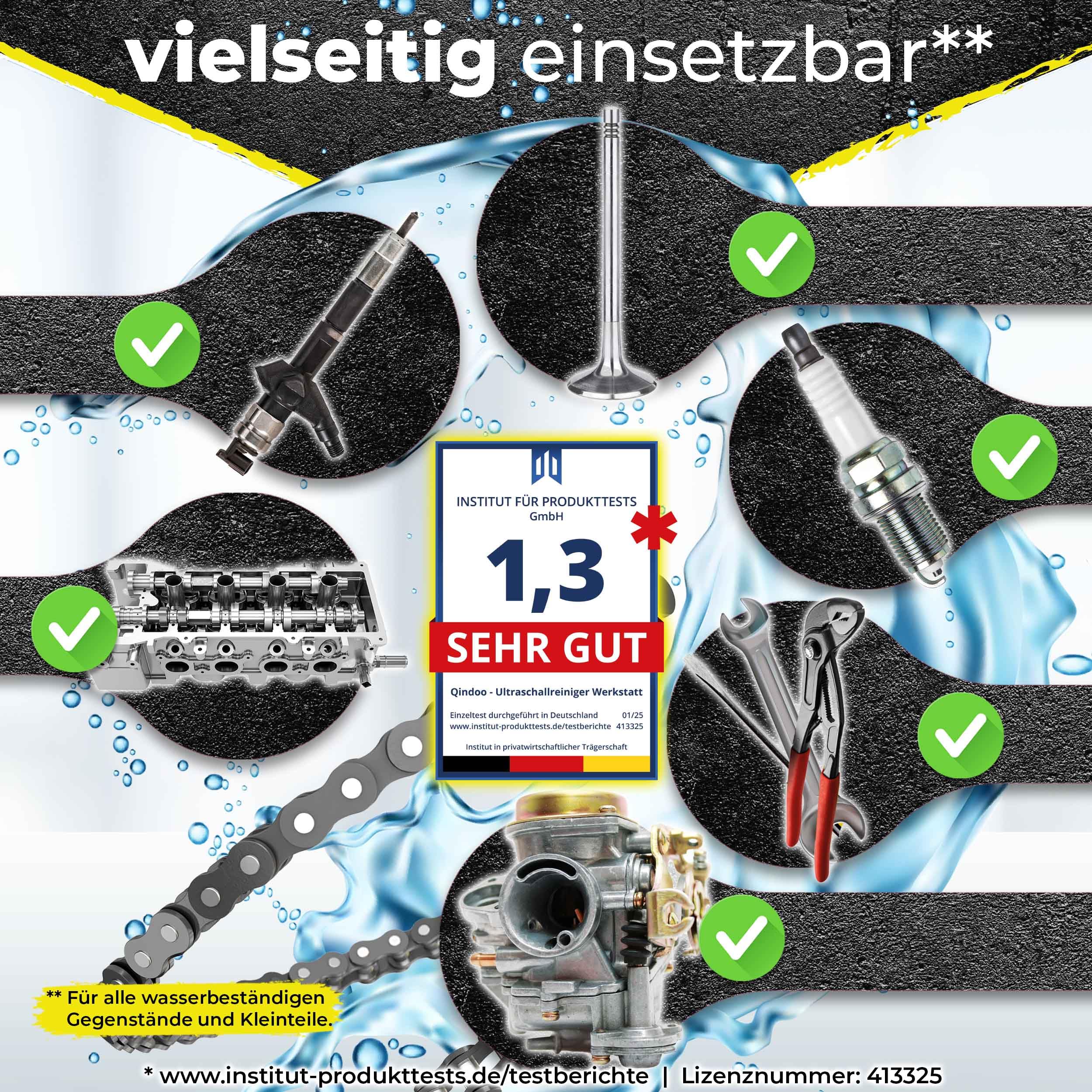 Ultraschall Reiniger Werkstatt, Konzentrat, Vergaser, Reinigung von Autoteile, Werkstatt im Ultraschallgerät (1 Liter)