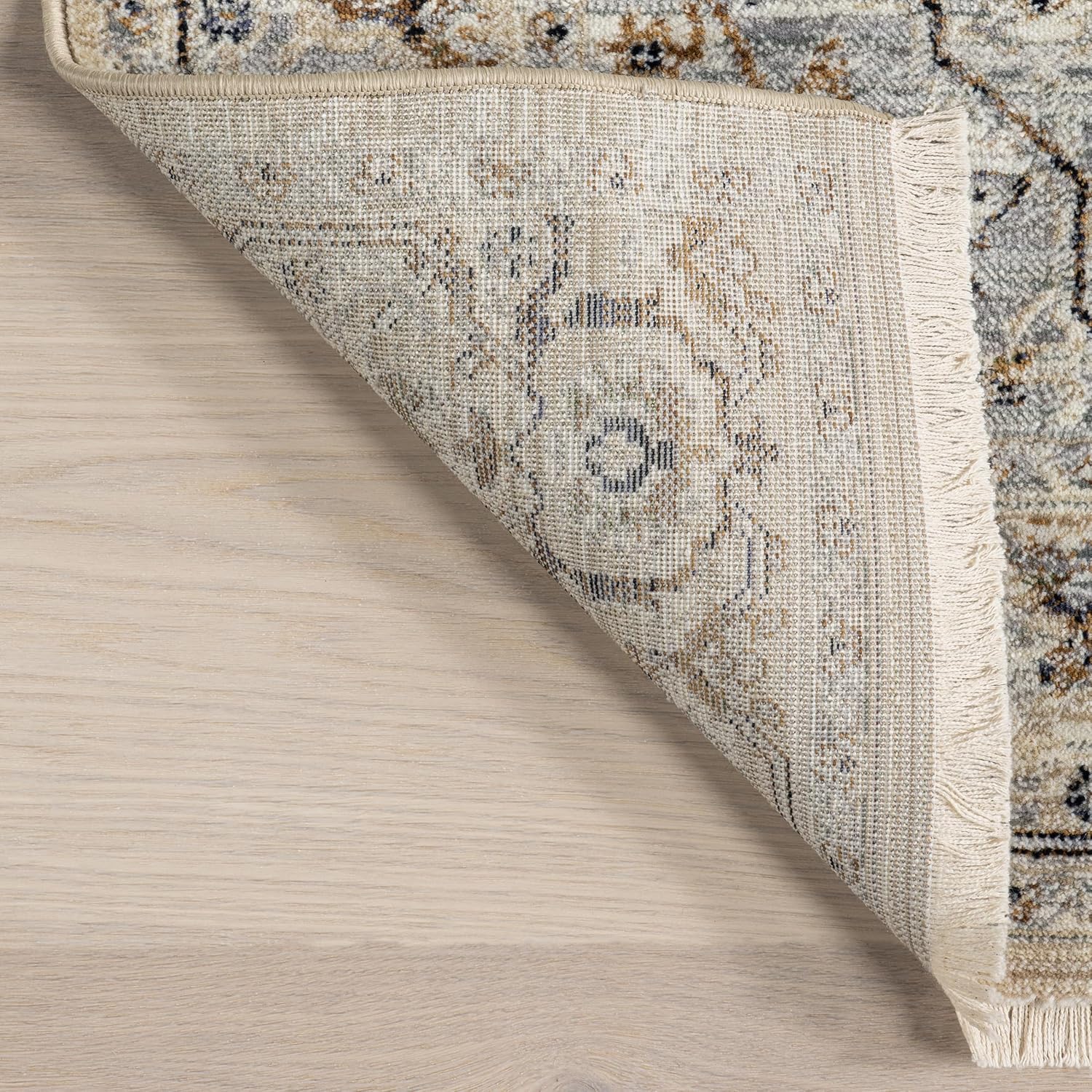 nuLOOM Fringed Performance Ariel Light Blue/Light Grey, 2'8" x 7'10", Oriental, Soft and Cozy, High Traffic, Stain Resistant, Easy Clean, Durable Runner for Bedroom, Living Room, Dining, Den, Foyer