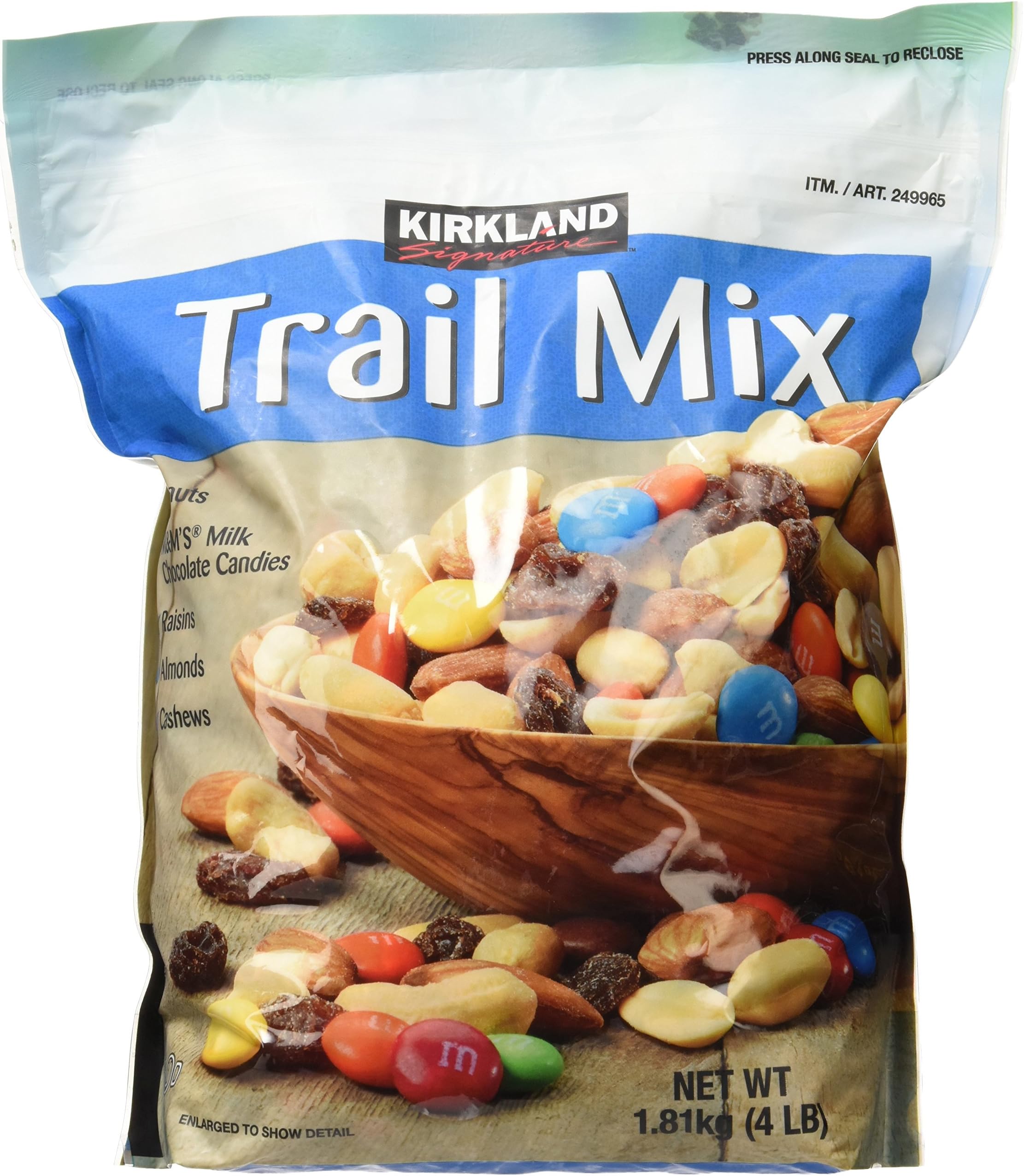 Signature Trail Mix, Peanuts, M & M Candy, Raisins, Almonds & Cashews, 4 Pounds (249965)