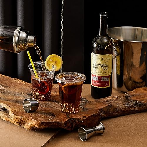 Miniatura 6 de Lullaby Paquete de 200 vasos de plástico desechables con tapas + 200 vasos de plástico desechables