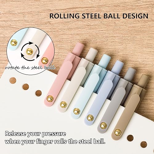 Miniatura 5 de Bolígrafos de gel, 12 bolígrafos de tinta negra, enfermería de escritura suave, punta fina (0.020 in), paquete de suministros de oficina, secado