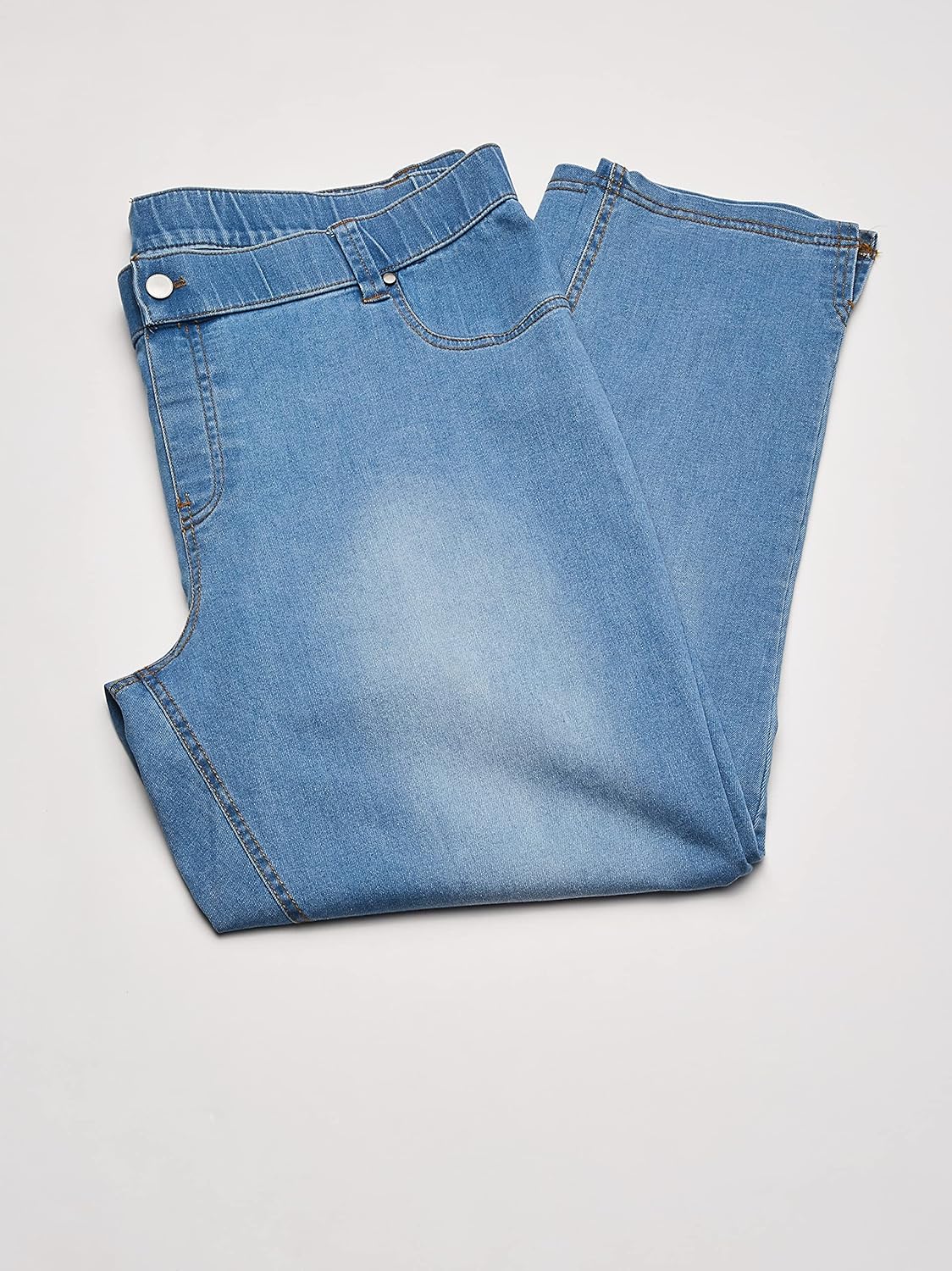 Ultra Soft Denim Jean Capri Leggings - Image 4