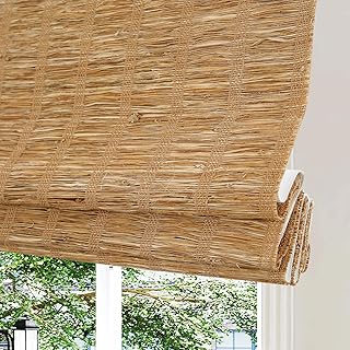 14 Kitchen Window Decor Ideas to Elevate Natural Light 74 Cordless Bamboo Roman Shades, Custom Waven Wood Window Shades with 6 Inc...