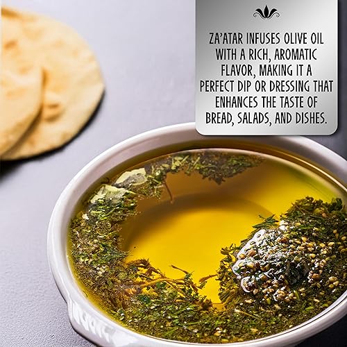Miniatura 6 de Zaatar Spice Blend 4.6 oz  Condimento de Oriente Medio con hisopo real y zumac  Condimento Za'atar  Mezcla a base de tomillo con pistacho silvestre,