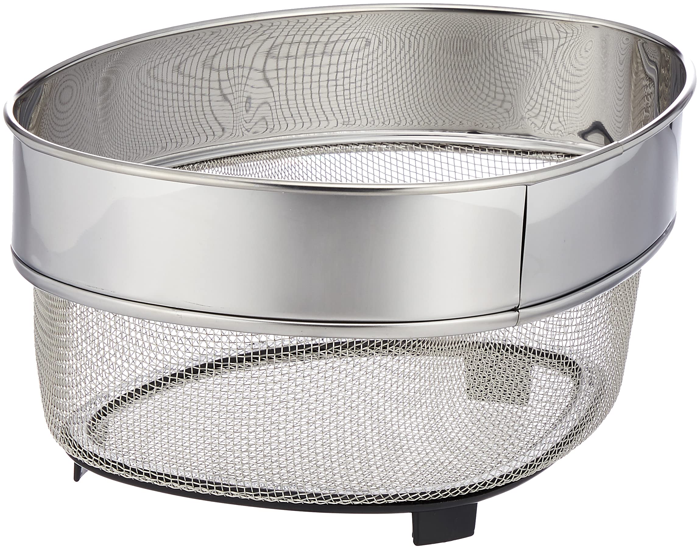 Pearl Metal HB-1654 Triangle Corner Colander, Large, Stainless Steel, Made in Japan