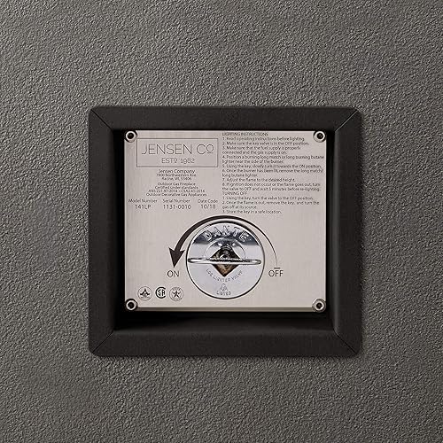 Miniatura 6 de Real Flame Tamarack - Mesa de fuego rectangular de propano casual por Jensen Co