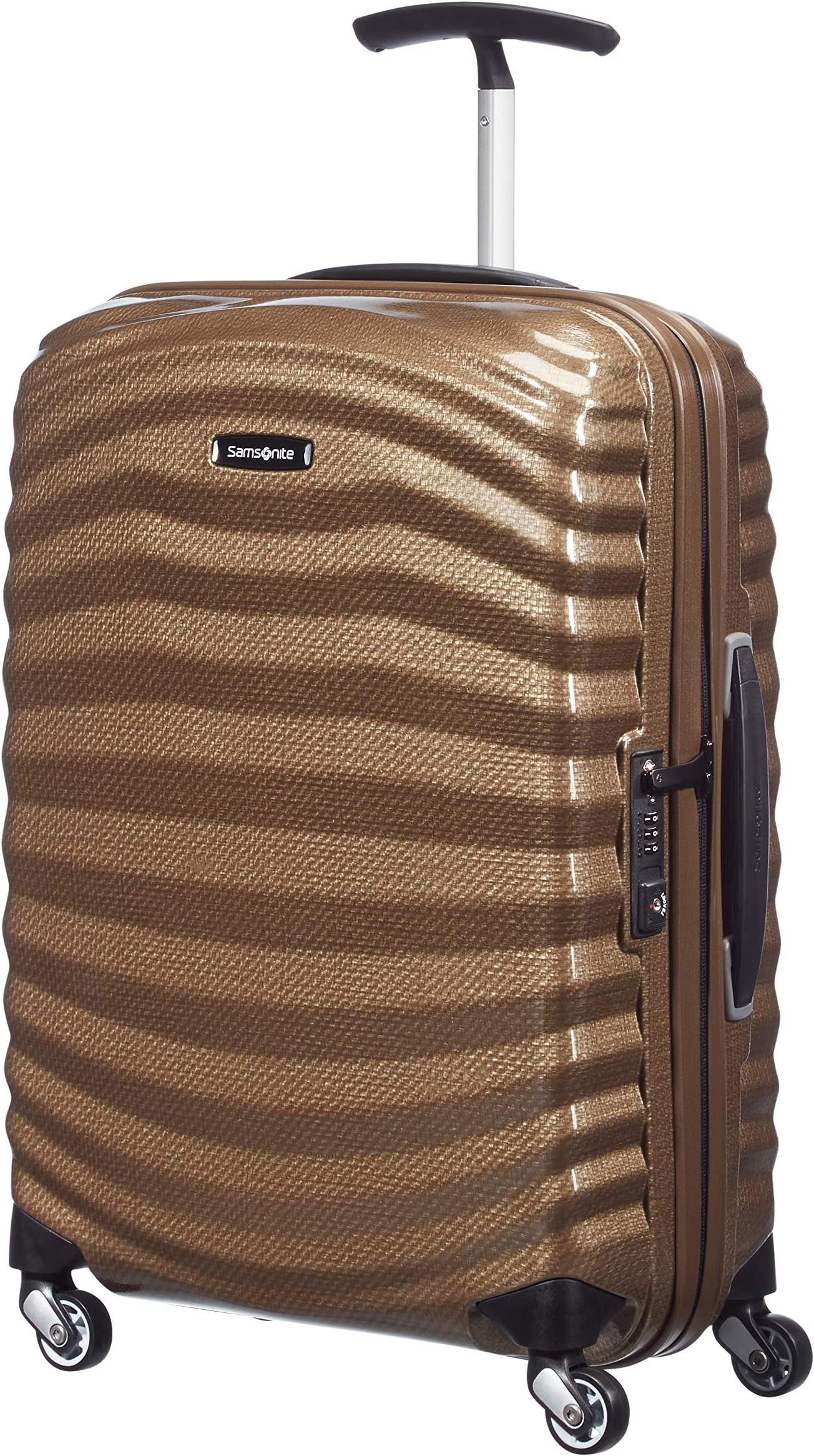 Lite -Shock - Spinner S Suitcase, 55 cm, 36 l, Brown (Sand)