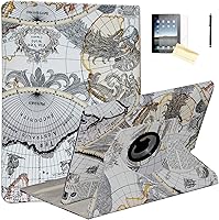 Vista 13 de Funda para iPad 2 (2011)/iPad 3 (2012)/iPad 4 (2012), soporte giratorio Smart Case Cover Magnetic Auto Wake Up/Sleep para A1395 A1396 A1397 A1403
